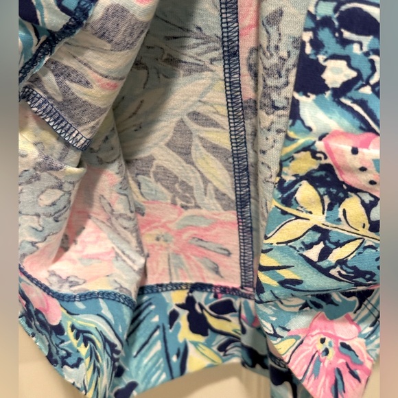 Lilly Pulitzer GUC Size M Classic Lilly Pink & Blue Long Sleeve Dress (0620) - Picture 10 of 12